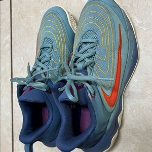 Nike Gianna Teal and Orange Running Shoes 5.5 Y